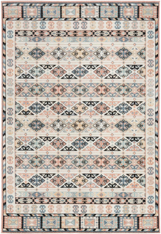 Nourison Home Washable Decor Ivory Multicolor   Rug