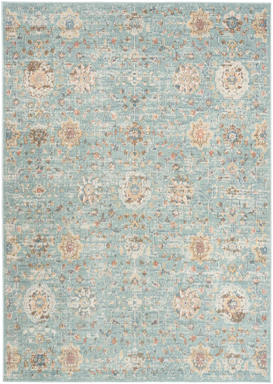 Nourison Home Washable Decor Blue   Rug