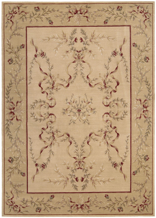 Nourison Home Ashton House AS10 Light Gold  Traditional Woven Rug