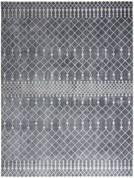 Nourison Home Astra Machine Washable Denim  Power-Loomed Rug