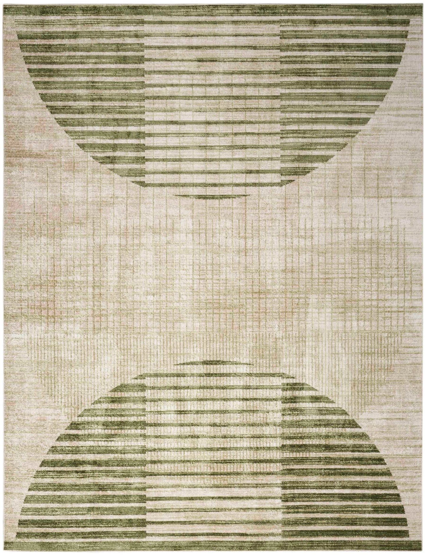 Nourison Home Astra Machine Washable Ivory Olive  Power-Loomed Rug