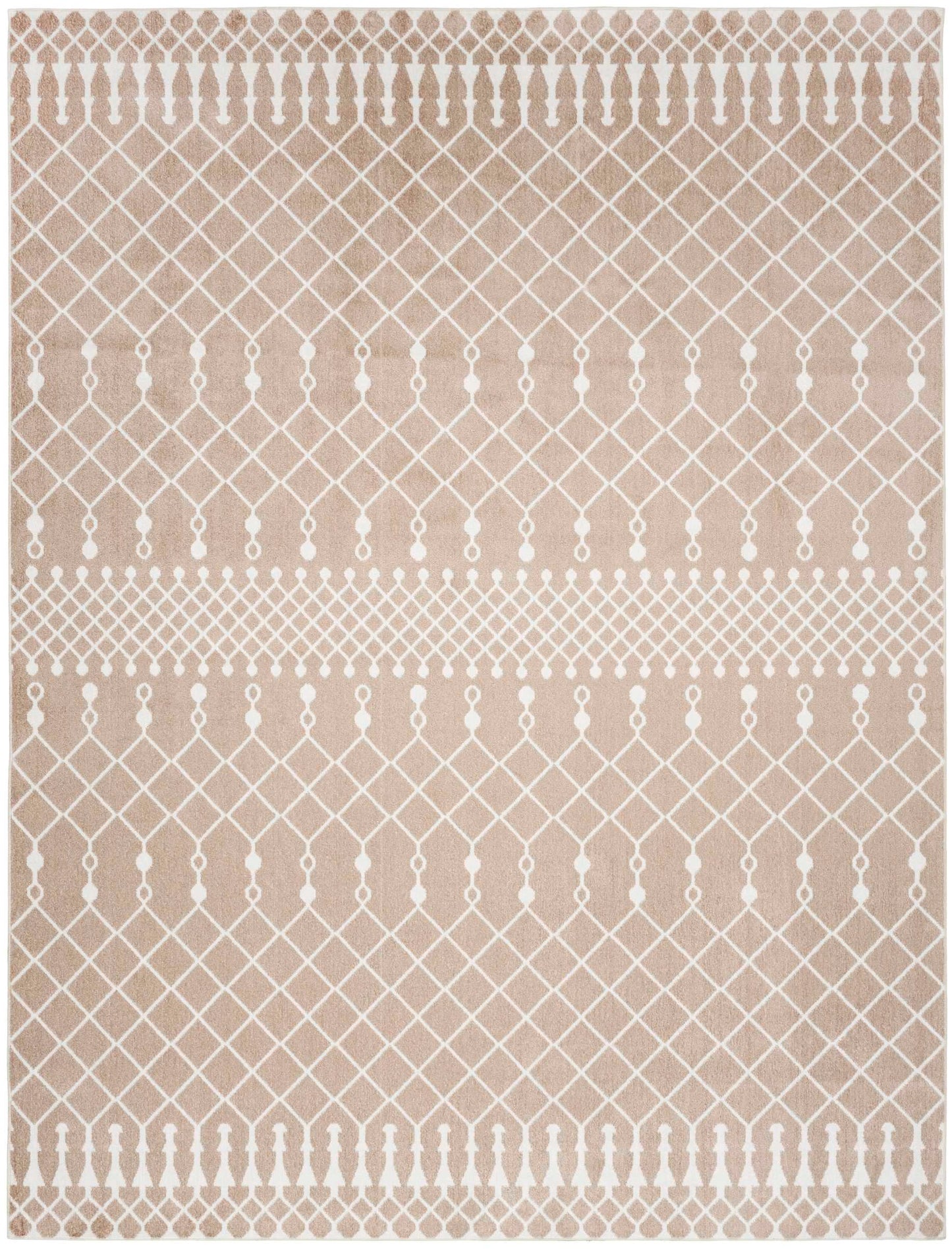 Nourison Home Astra Machine Washable Taupe  Power-Loomed Rug