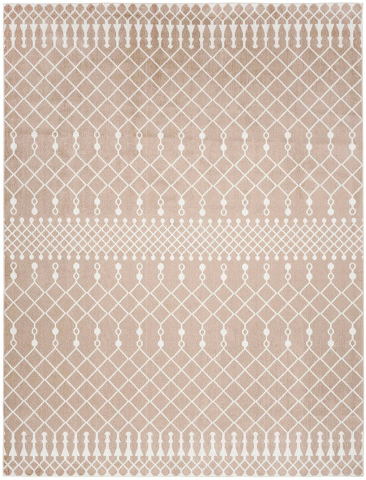 Nourison Home Astra Machine Washable Taupe  Power-Loomed Rug