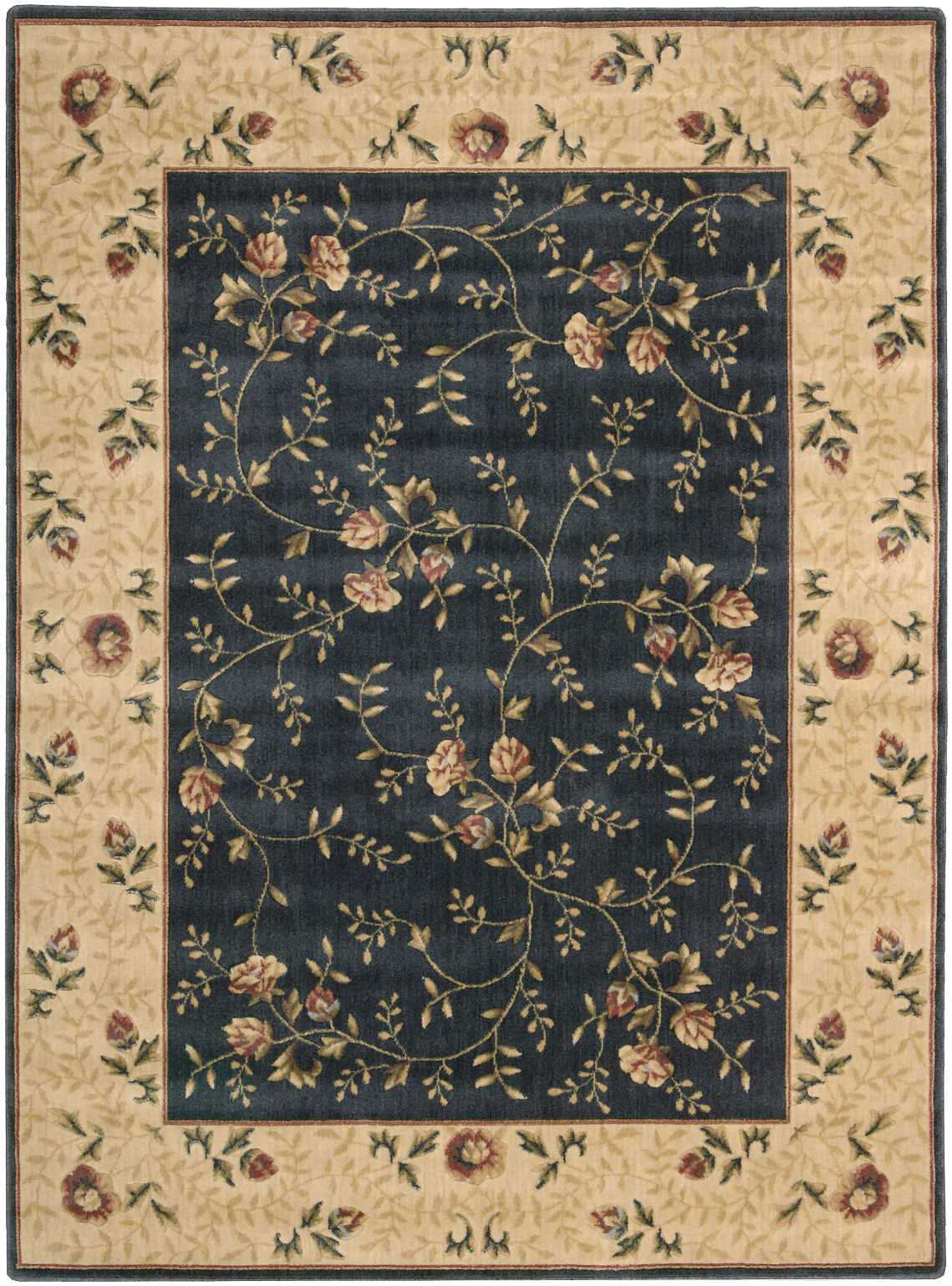 Nourison Home Somerset ST05 Navy  Transitional Machinemade Rug