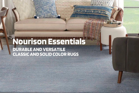 Beautiful and durable Nourison Essentials rug, perfect for heavy traffic.