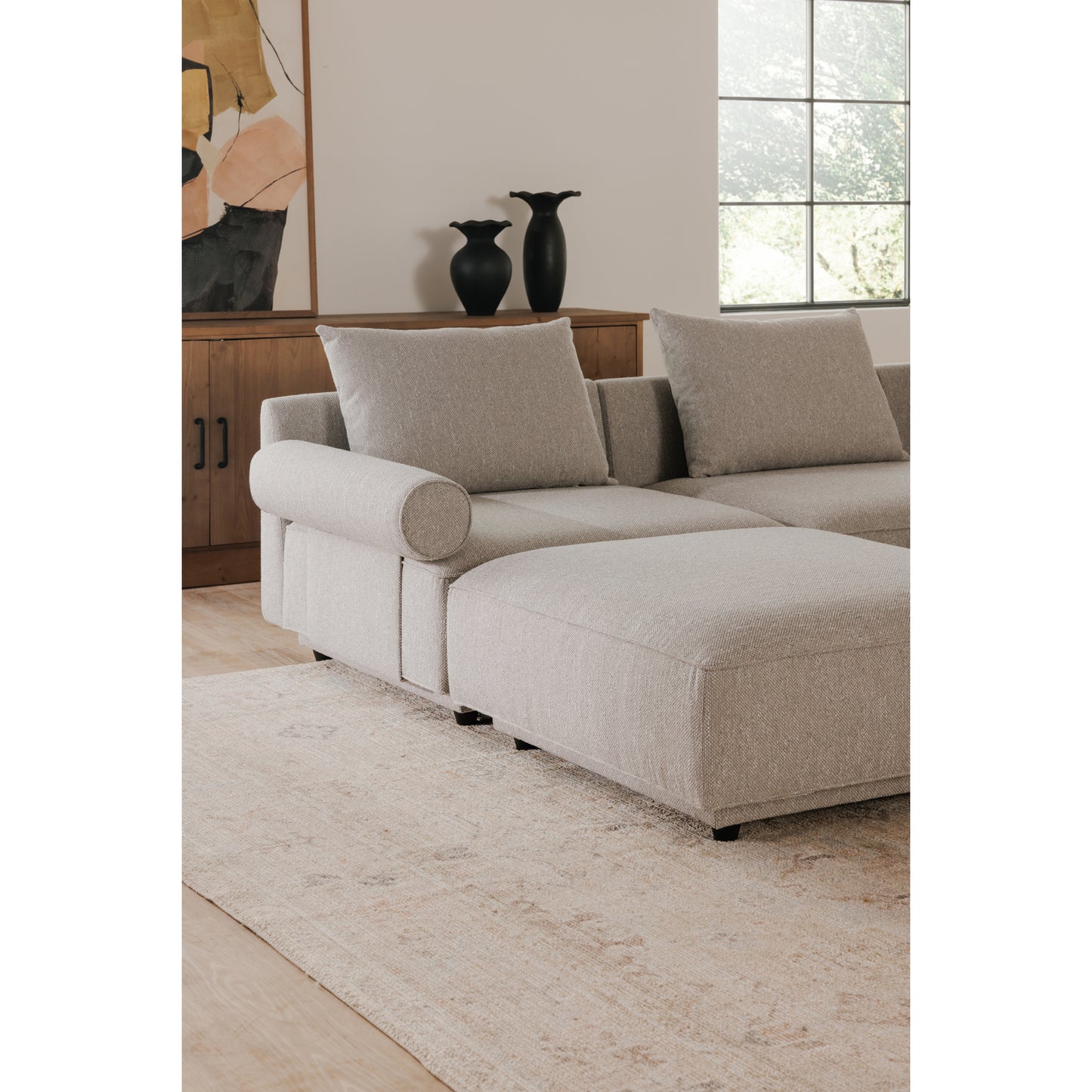 Moes Home Slipper Chairs ROSELLO Grey Contemporary Furniture