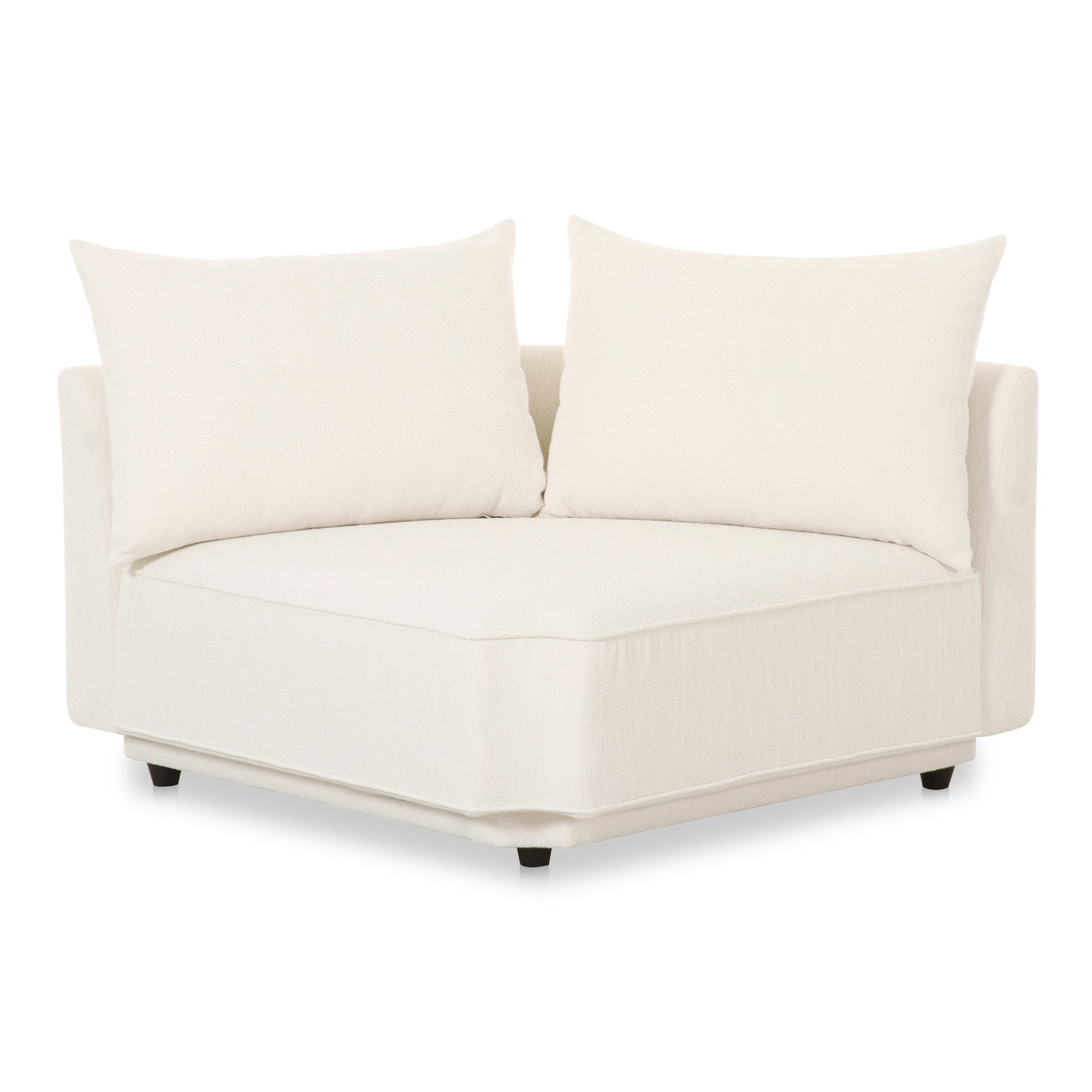 Moes Home Corner Chairs ROSELLO White Contemporary Furniture