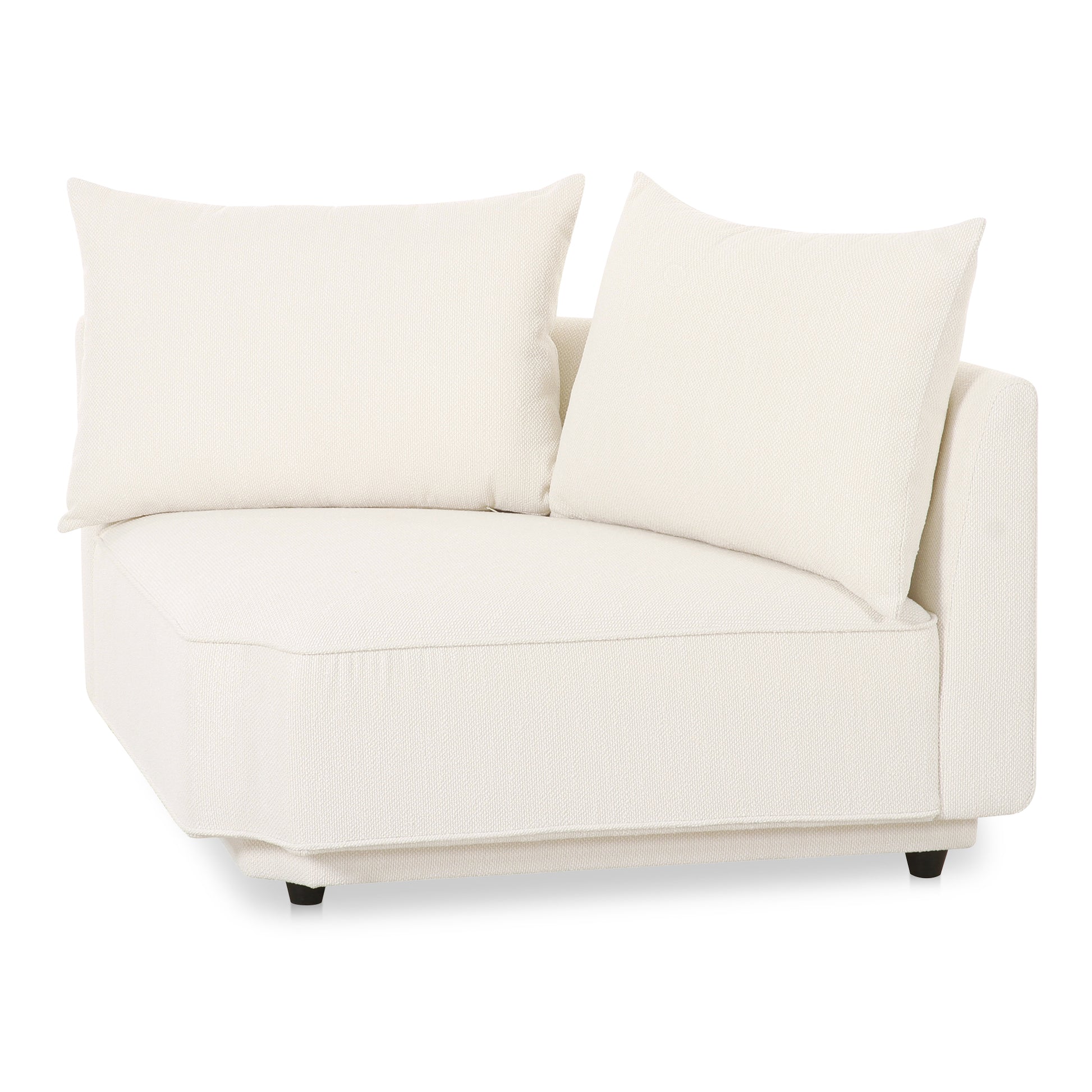 Moes Home Corner Chairs ROSELLO White Contemporary Furniture