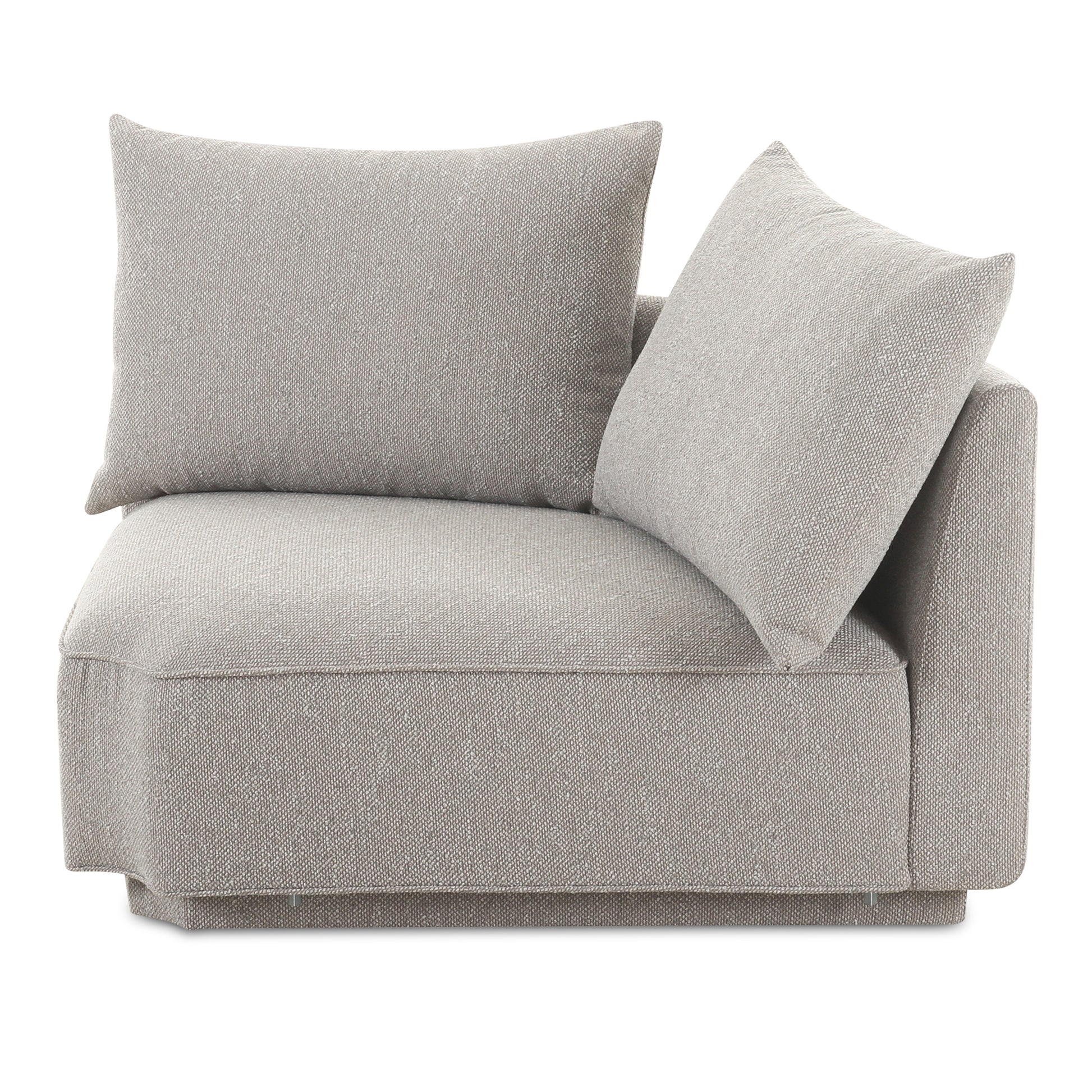 Moes Home Corner Chairs ROSELLO Grey Contemporary Furniture