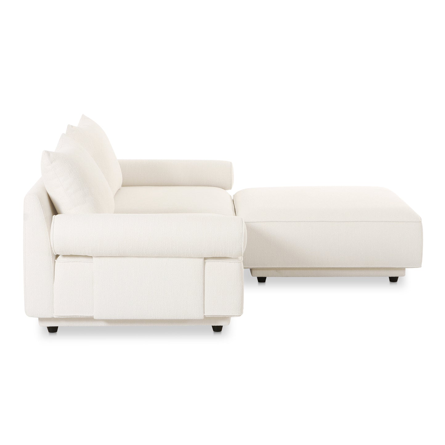 Moes Home Modular Sectionals ROSELLO White Contemporary Furniture Rug