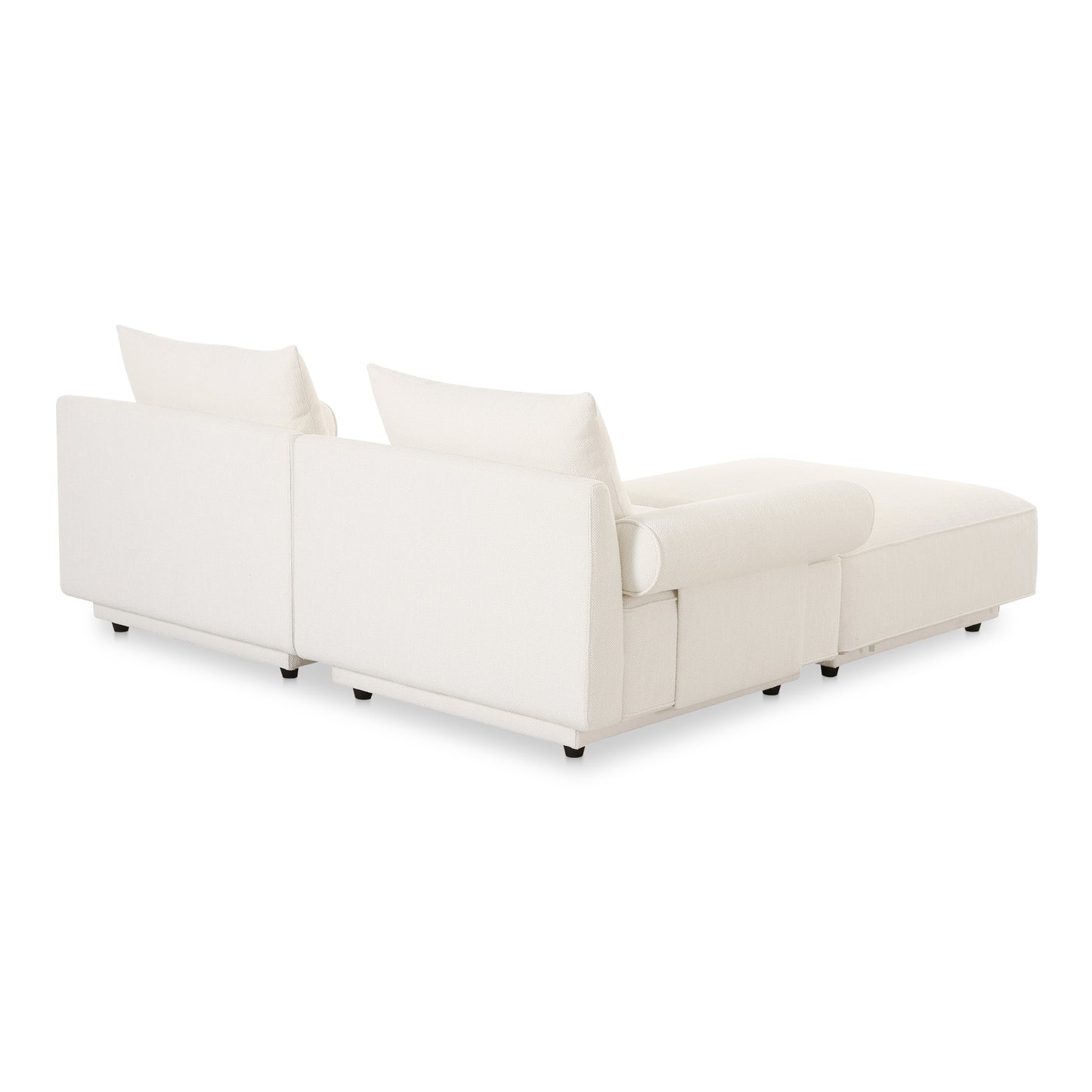 Moes Home Modular Sectionals ROSELLO White Contemporary Furniture Rug