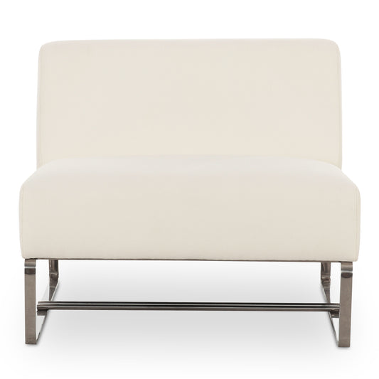 Moes Home Occasional Chairs JULES White Modern Furniture Rug