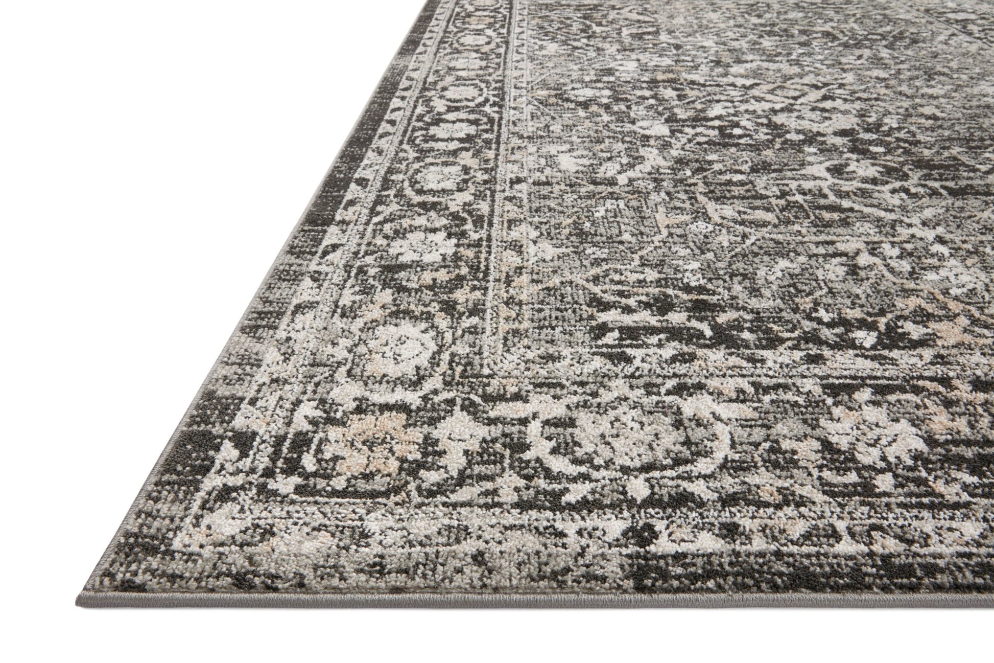 Loloi II Odette ODT - 01 Charcoal Silver Traditional Power Loomed Rug - Rugs - Loloi II - Atlanta Designer Rugs