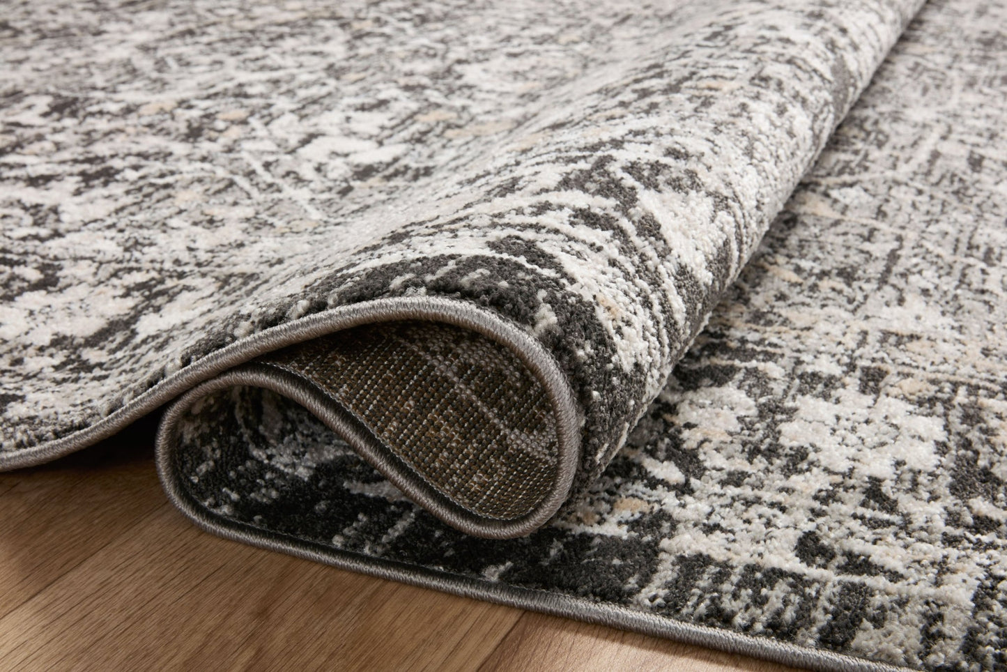 Loloi II Odette ODT - 01 Charcoal Silver Traditional Power Loomed Rug - Rugs - Loloi II - Atlanta Designer Rugs