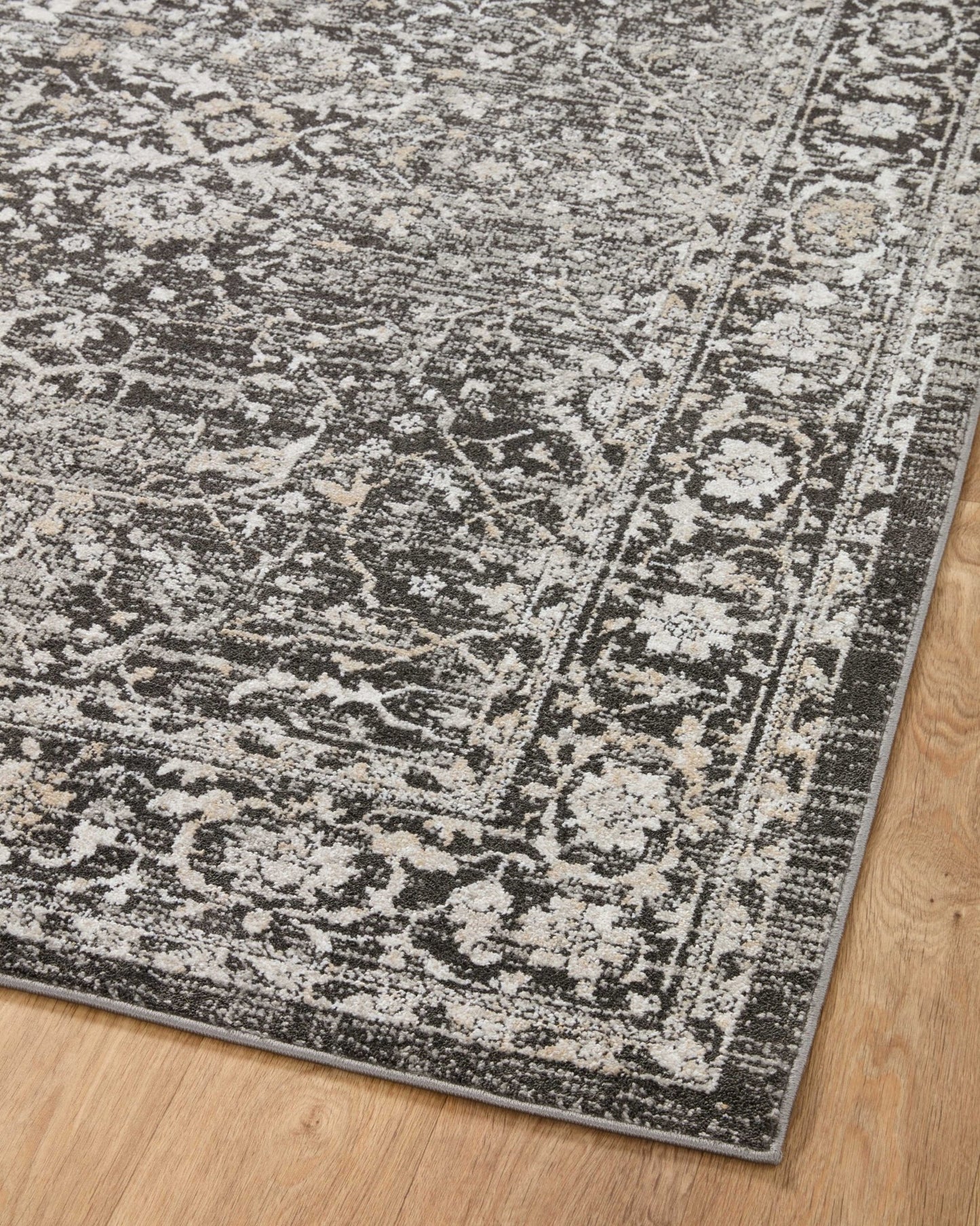 Loloi II Odette ODT - 01 Charcoal Silver Traditional Power Loomed Rug - Rugs - Loloi II - Atlanta Designer Rugs