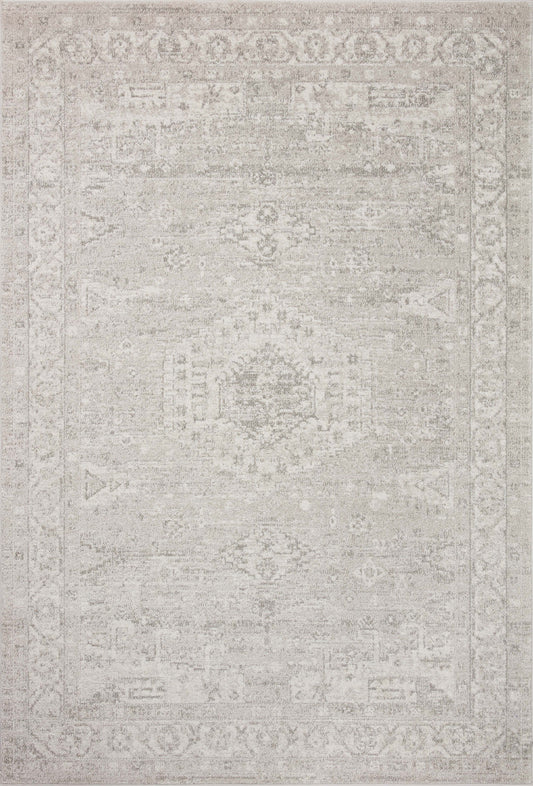 Loloi II Odette ODT-02 Silver Ivory Traditional Power Loomed Rug