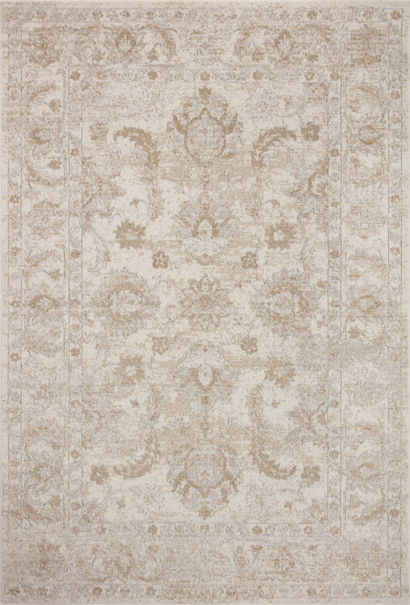 Loloi II Odette ODT - 03 Ivory Beige Traditional Power Loomed Rug - Rugs - Loloi II - Atlanta Designer Rugs