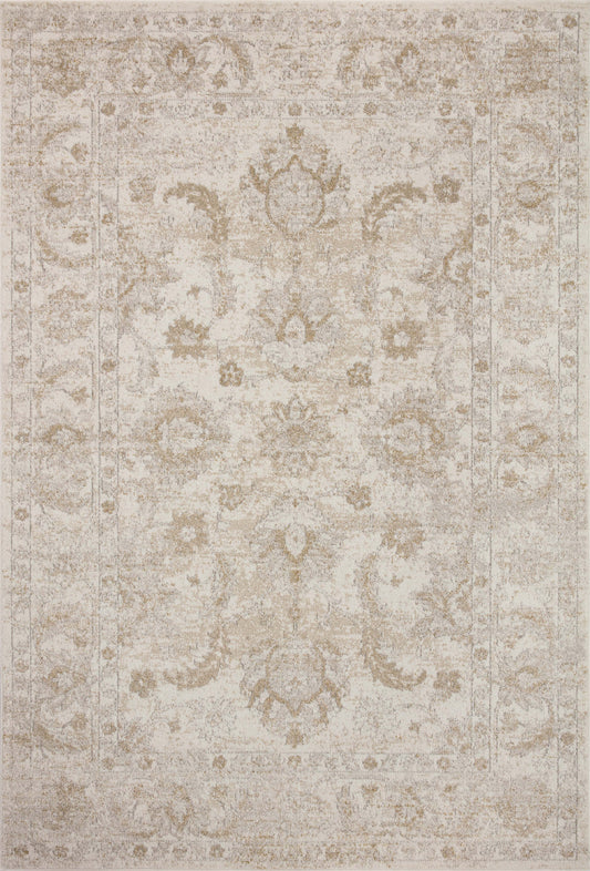 Loloi II Odette ODT-03 Ivory Beige Traditional Power Loomed Rug