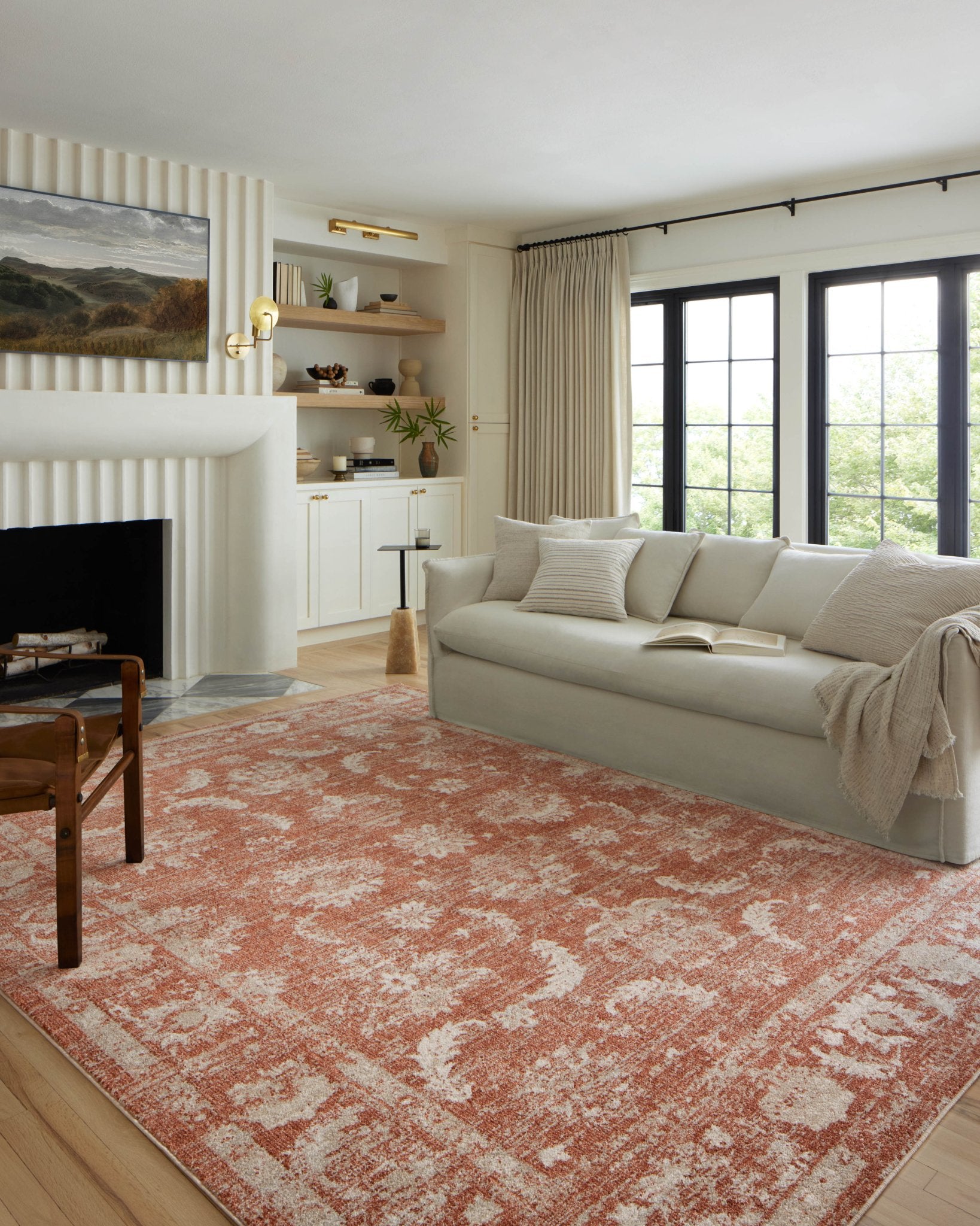 Loloi II Odette ODT - 03 Rust Ivory Traditional Power Loomed Rug - Rugs - Loloi II - Atlanta Designer Rugs