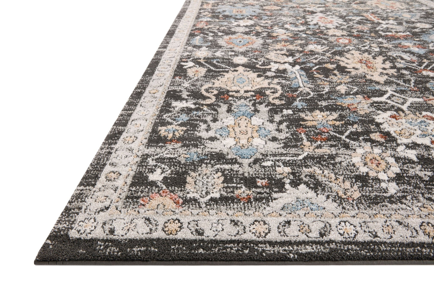 Loloi II Odette ODT - 04 Charcoal Multi Traditional Power Loomed Rug - Rugs - Loloi II - Atlanta Designer Rugs