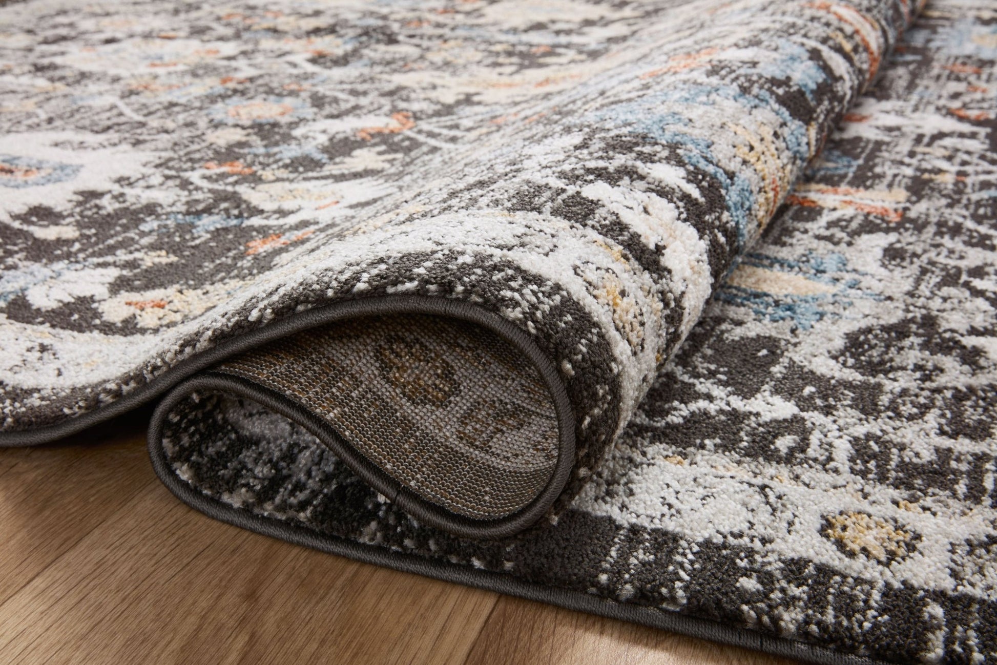 Loloi II Odette ODT - 04 Charcoal Multi Traditional Power Loomed Rug - Rugs - Loloi II - Atlanta Designer Rugs