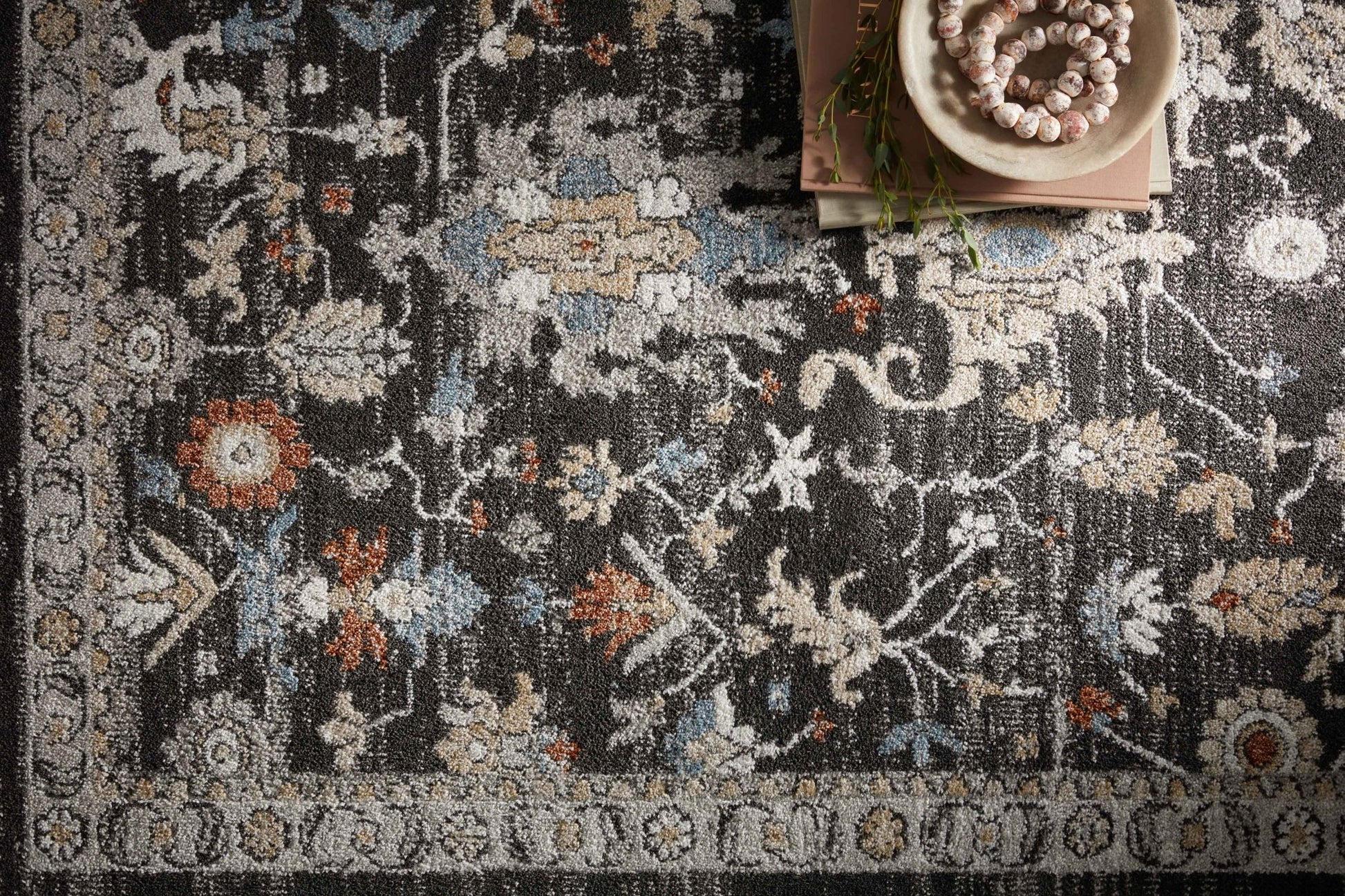 Loloi II Odette ODT - 04 Charcoal Multi Traditional Power Loomed Rug - Rugs - Loloi II - Atlanta Designer Rugs