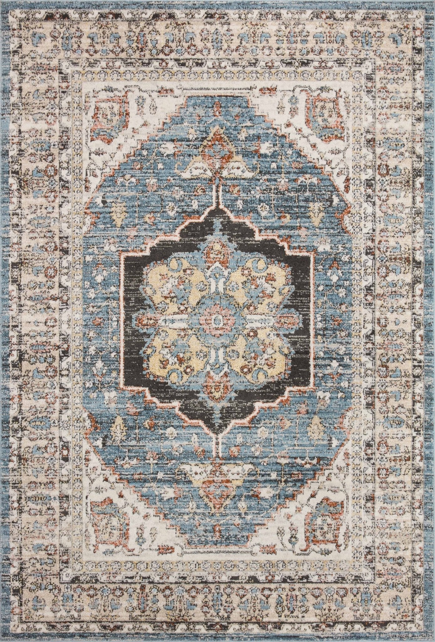 Loloi II Odette ODT - 06 Sky Multi Traditional Power Loomed Rug - Rugs - Loloi II - Atlanta Designer Rugs