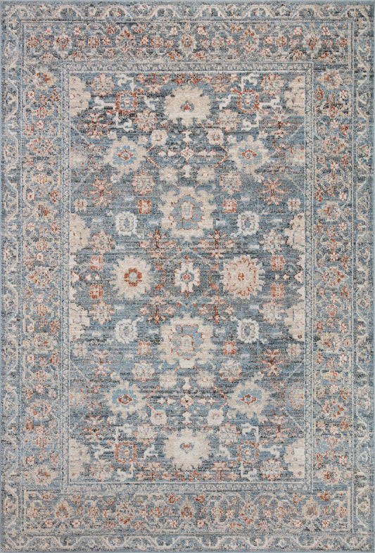 Loloi II Odette ODT-07 Sky Rust Traditional Power Loomed Rug