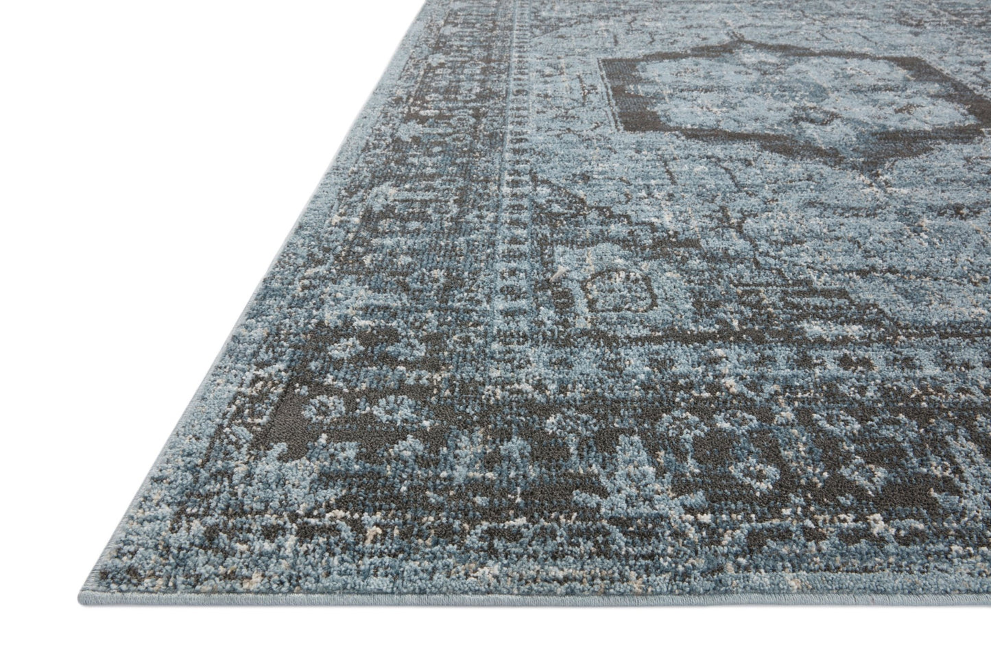 Loloi II Odette ODT - 08 Sky Charcoal Traditional Power Loomed Rug - Rugs - Loloi II - Atlanta Designer Rugs