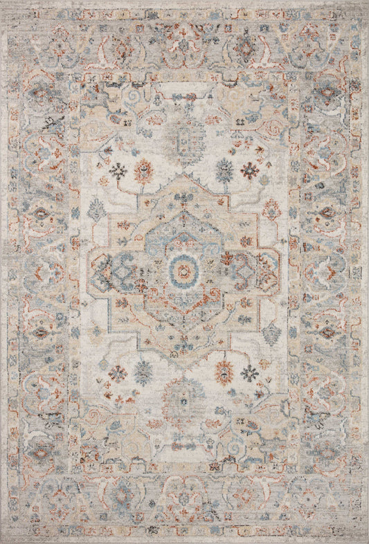 Loloi II Odette ODT-09 Ivory Multi Traditional Power Loomed Rug