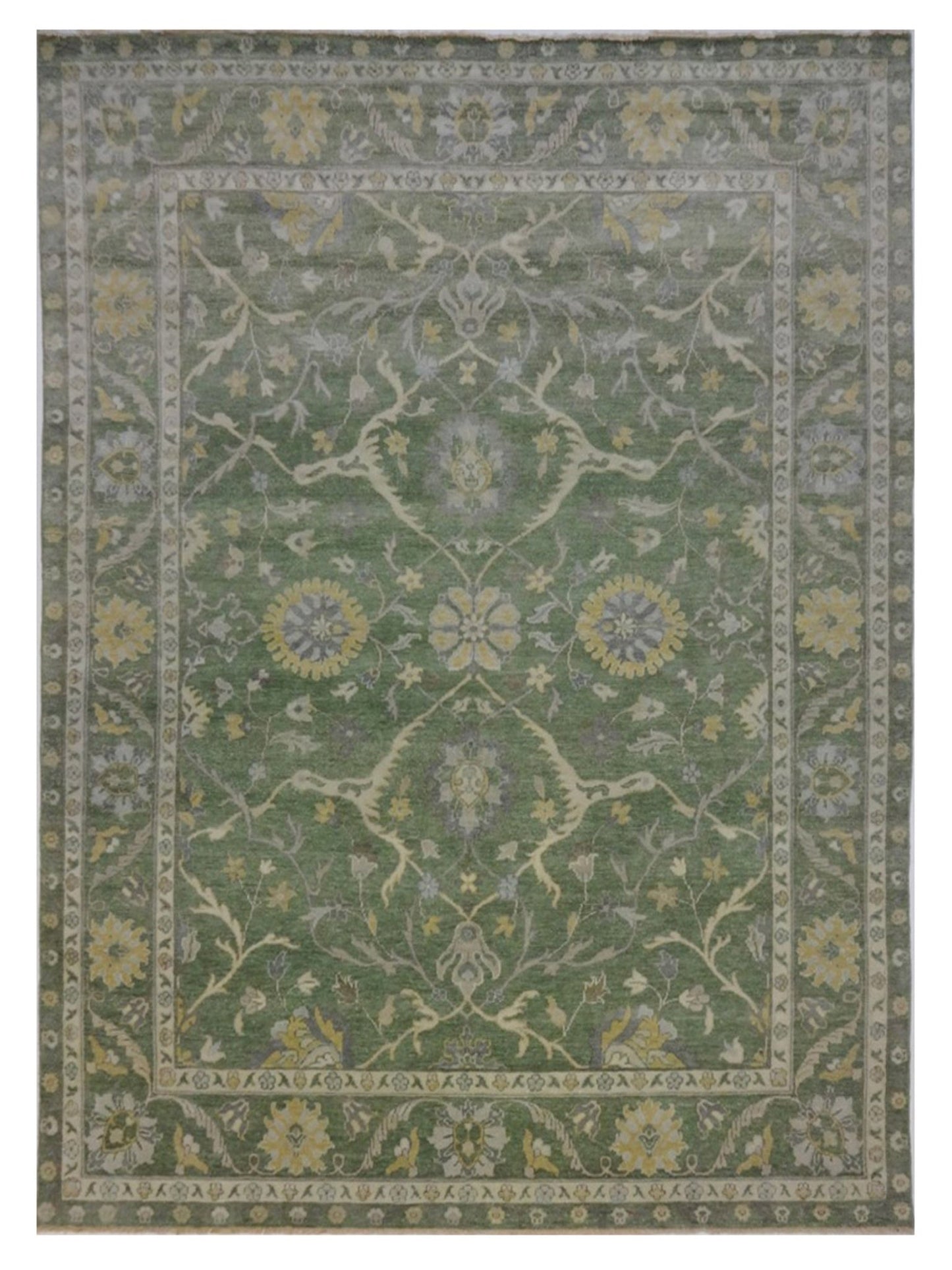 Artisan Uma Lt.Green Traditional Knotted Rug - Rugs - Artisan - Atlanta Designer Rugs