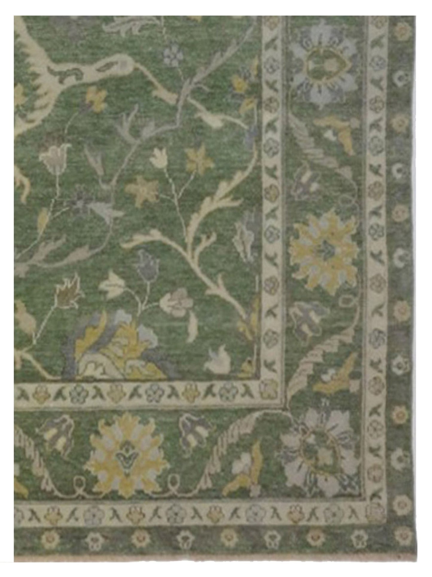 Artisan Uma Lt.Green Traditional Knotted Rug - Rugs - Artisan - Atlanta Designer Rugs