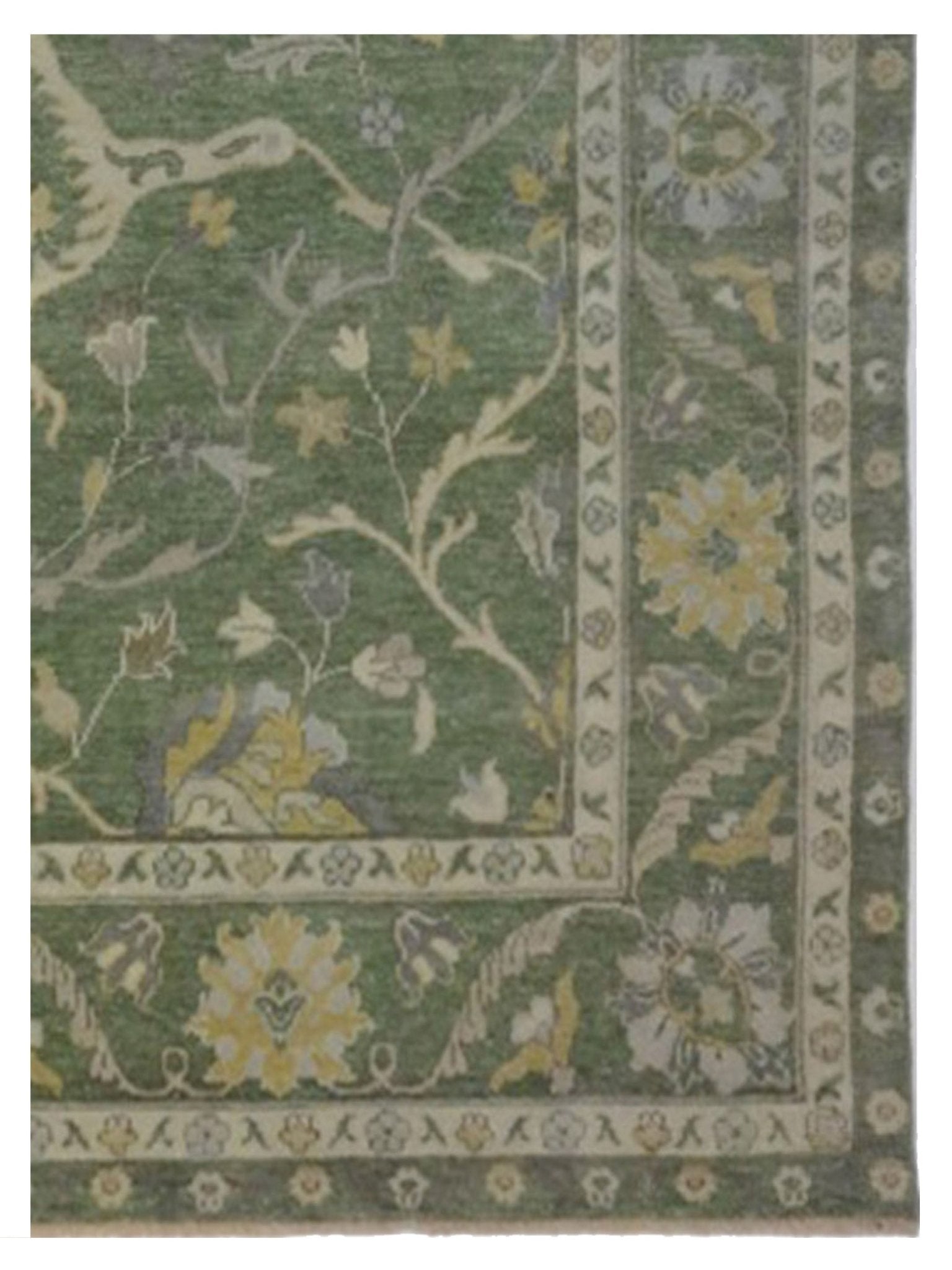 Artisan Uma Lt.Green Traditional Knotted Rug - Rugs - Artisan - Atlanta Designer Rugs