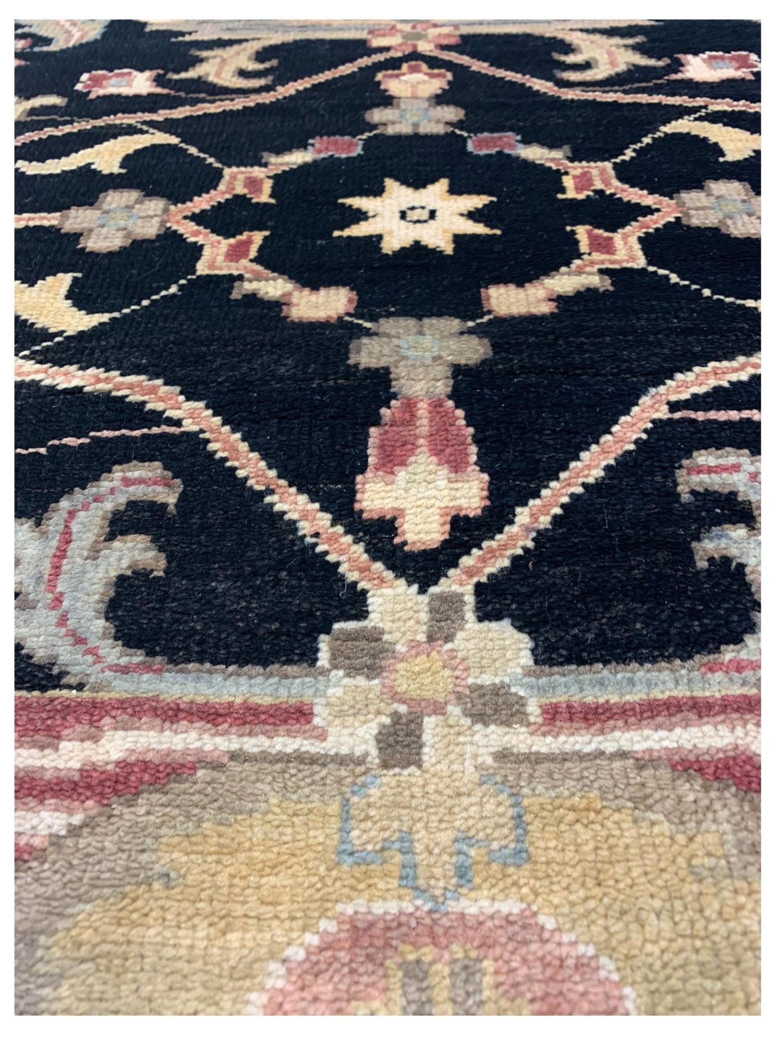 Artisan Cameron Black Ivory Traditional Knotted Rug - Rugs - Artisan - Atlanta Designer Rugs