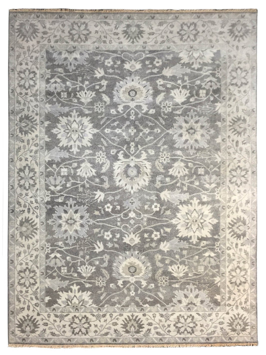 Artisan Cameron Grey Silver Traditional Knotted Rug - Rugs - Artisan - Atlanta Designer Rugs