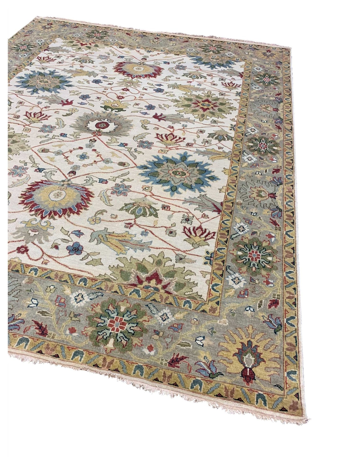 Artisan Cameron Ivory Beige Traditional Knotted Rug - Rugs - Artisan - Atlanta Designer Rugs