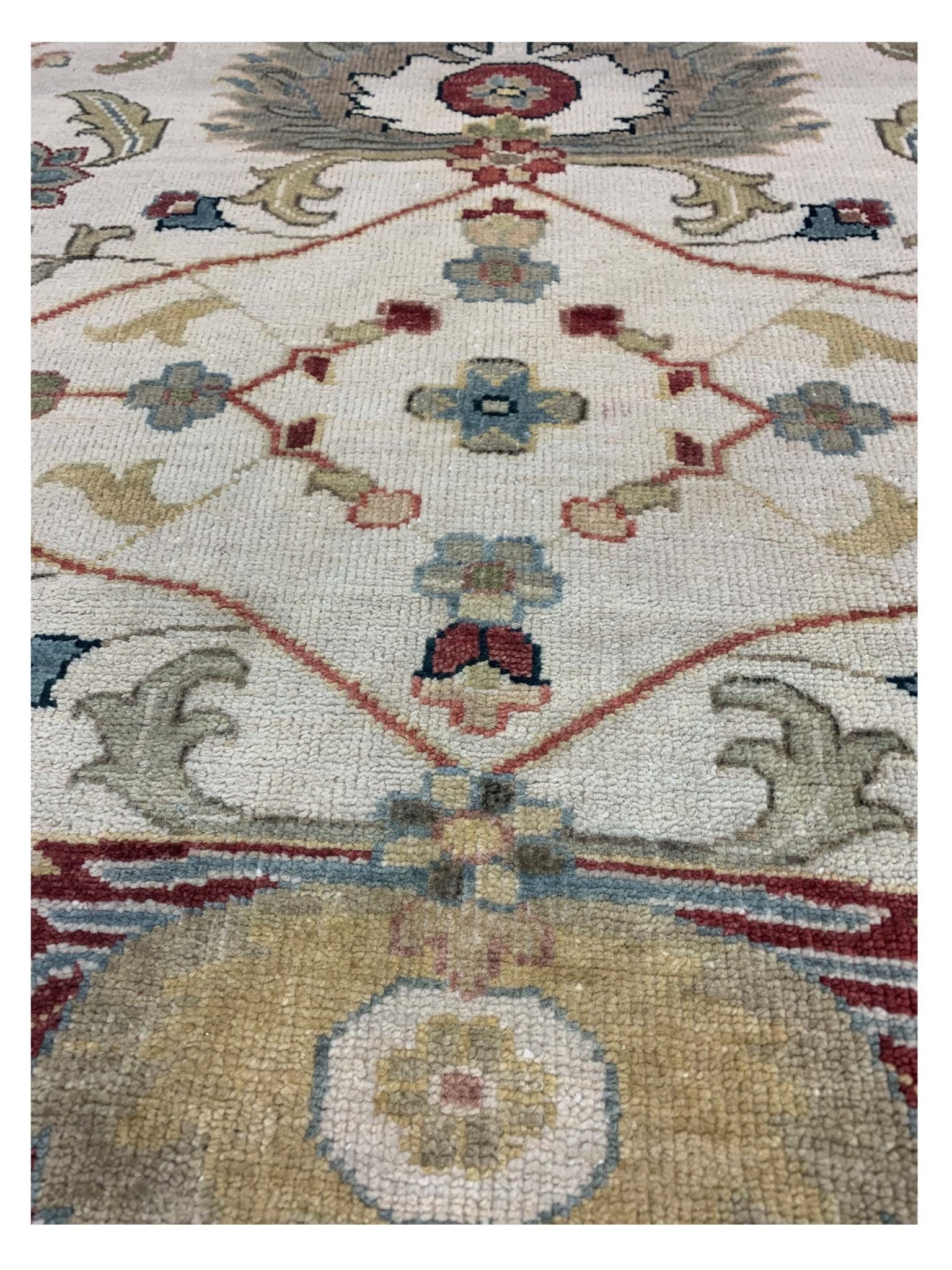 Artisan Cameron Ivory Lt.Blue Traditional Knotted Rug - Rugs - Artisan - Atlanta Designer Rugs