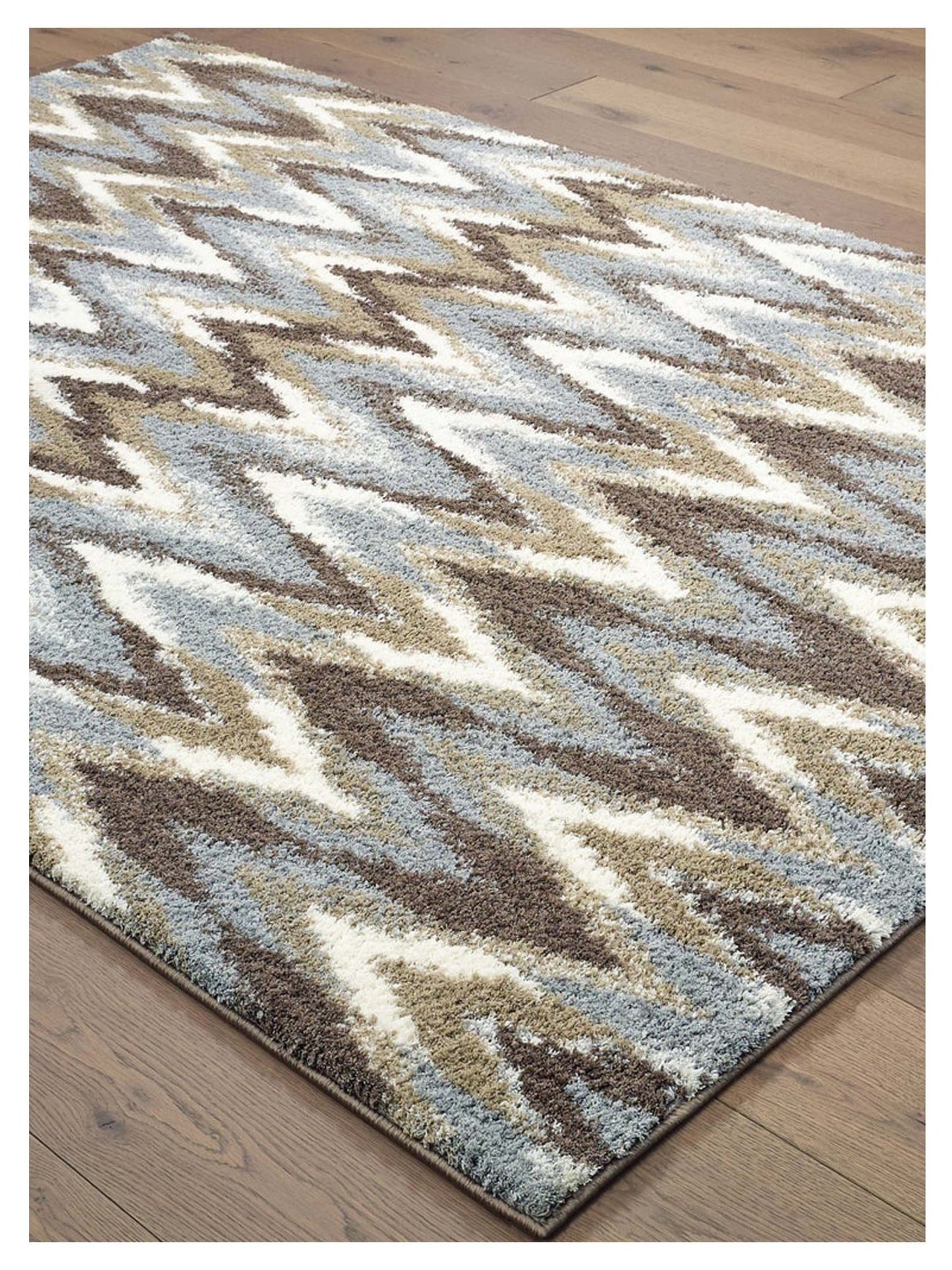 Oriental Weavers Verona 004D6 Grey Taupe Shag Machinemade Rug - Rugs - Oriental Weavers - Atlanta Designer Rugs