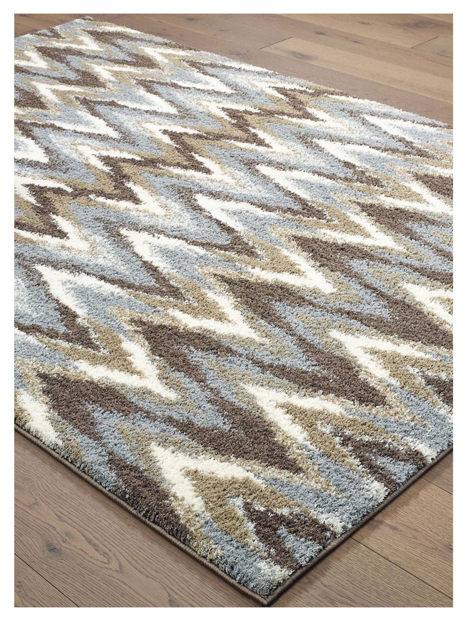 Oriental Weavers Verona 004D6 Grey Taupe Shag Machinemade Rug - Rugs - Oriental Weavers - Atlanta Designer Rugs