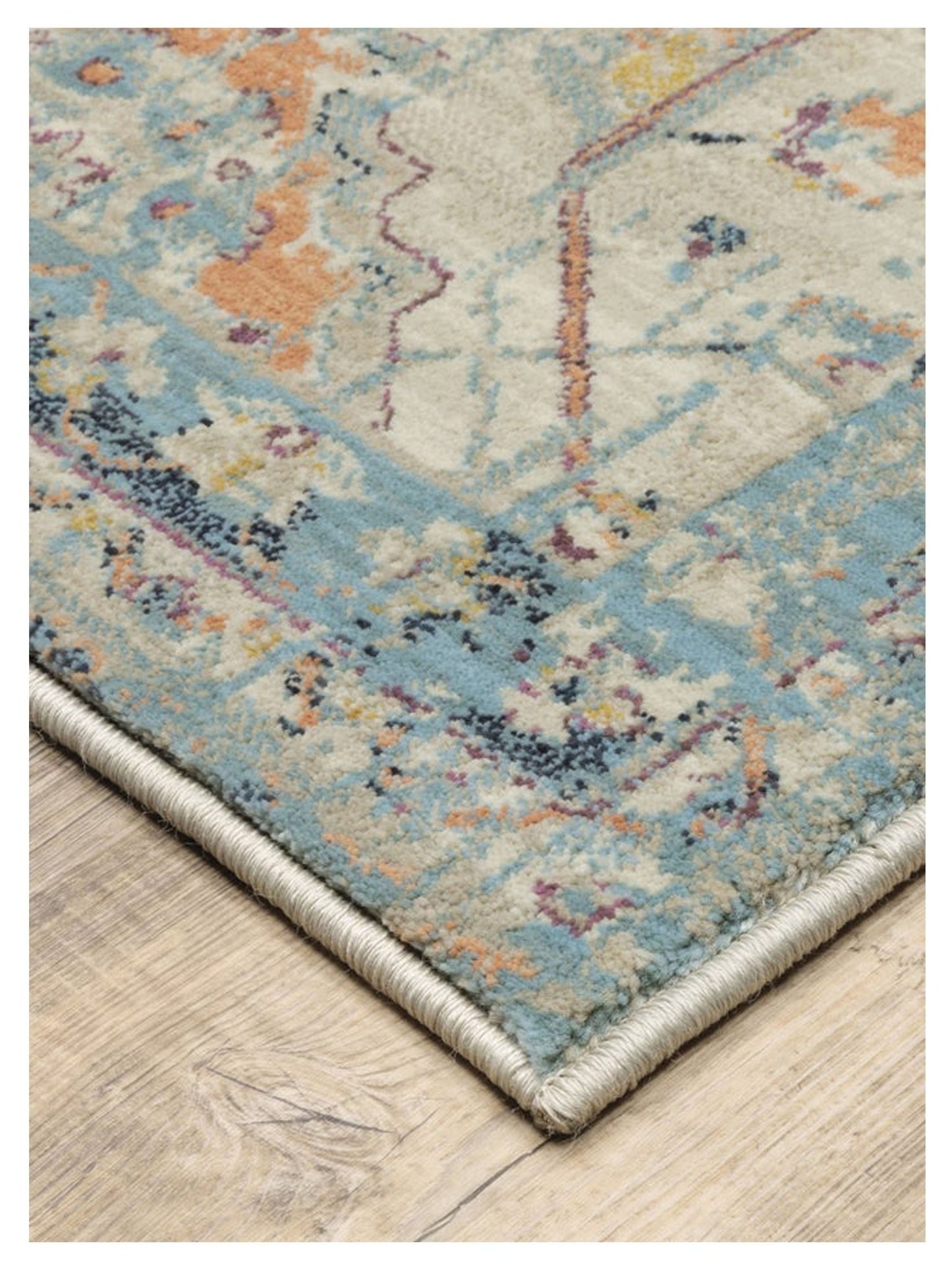 Oriental Weavers XANADU 047H6 Beige Blue Casual Machinemade Rug - Rugs - Oriental Weavers - Atlanta Designer Rugs