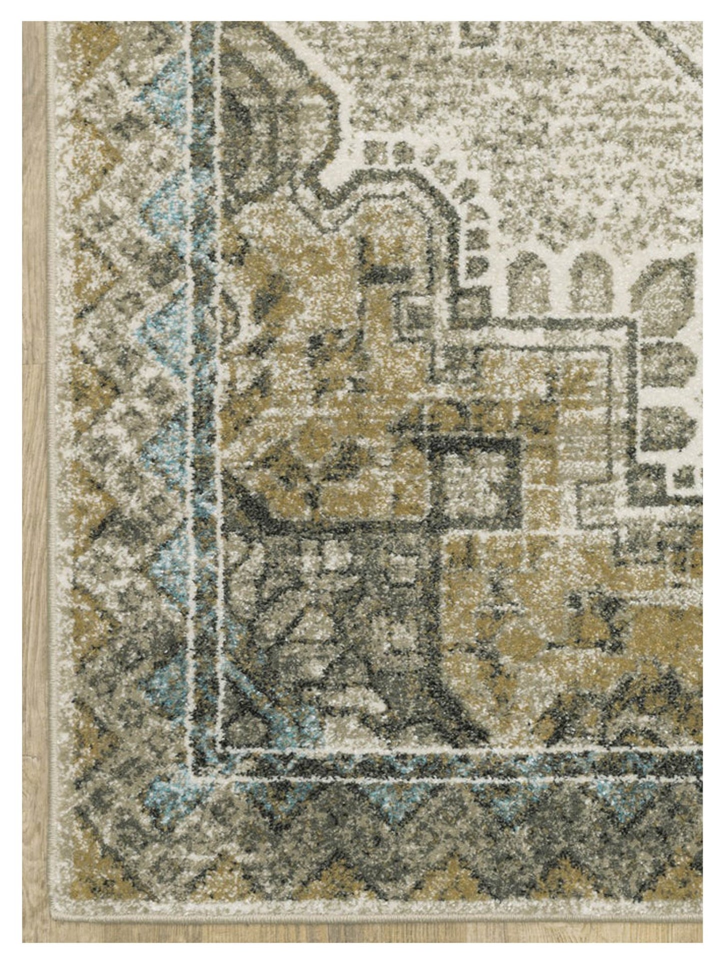 Oriental Weavers VENICE 1104W Grey Blue Traditional Machinemade Rug - Rugs - Oriental Weavers - Atlanta Designer Rugs