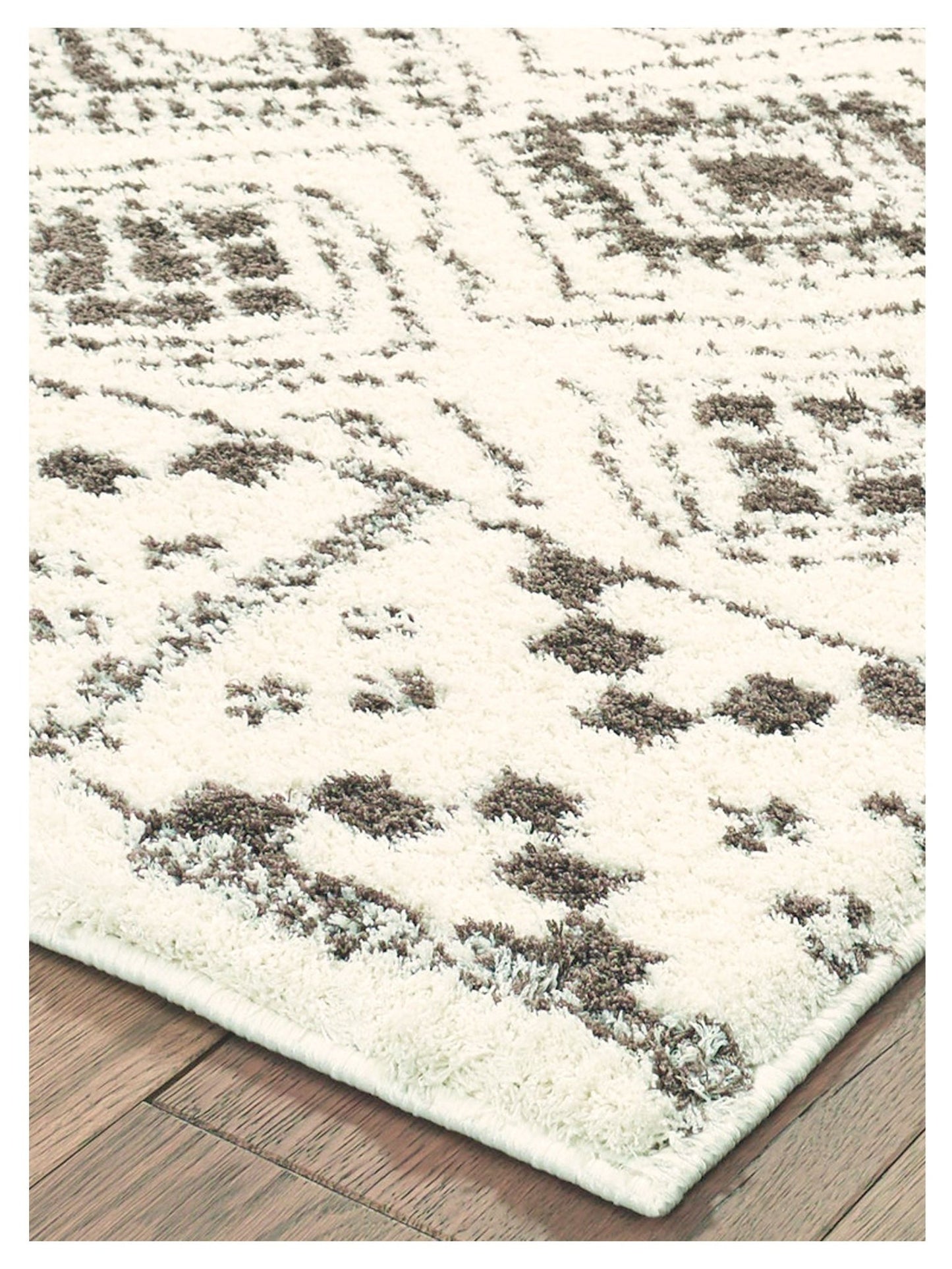 Oriental Weavers Verona 1330W Ivory Brown Shag Machinemade Rug - Rugs - Oriental Weavers - Atlanta Designer Rugs