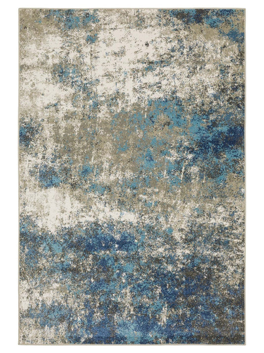 Oriental Weavers VENICE 4332U Blue Beige Casual Machinemade Rug - Rugs - Oriental Weavers - Atlanta Designer Rugs