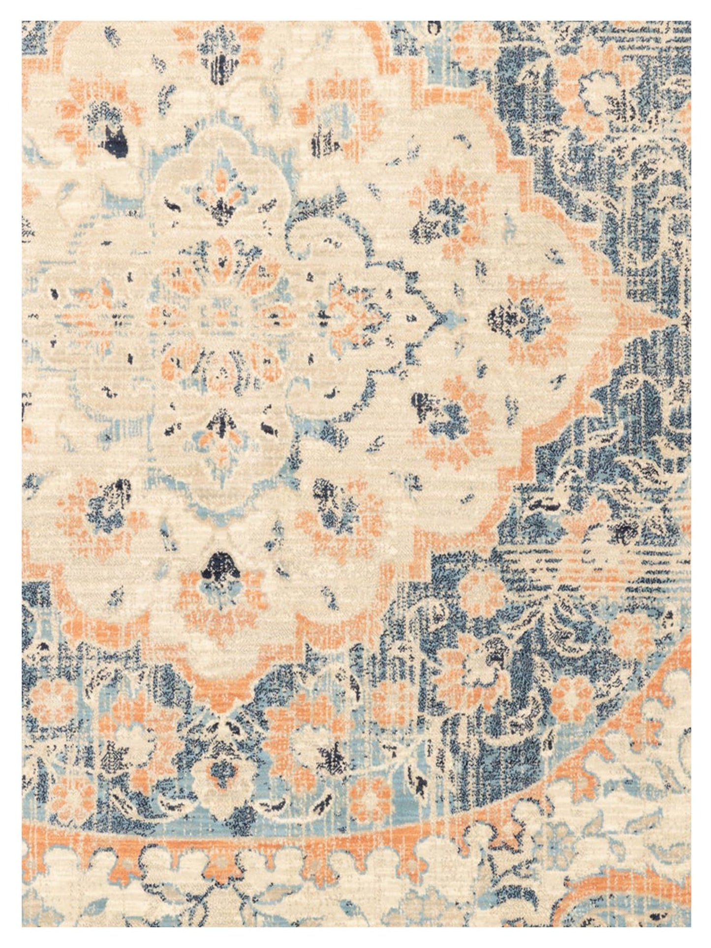 Oriental Weavers XANADU 532L6 Blue Orange Traditional Machinemade Rug - Rugs - Oriental Weavers - Atlanta Designer Rugs