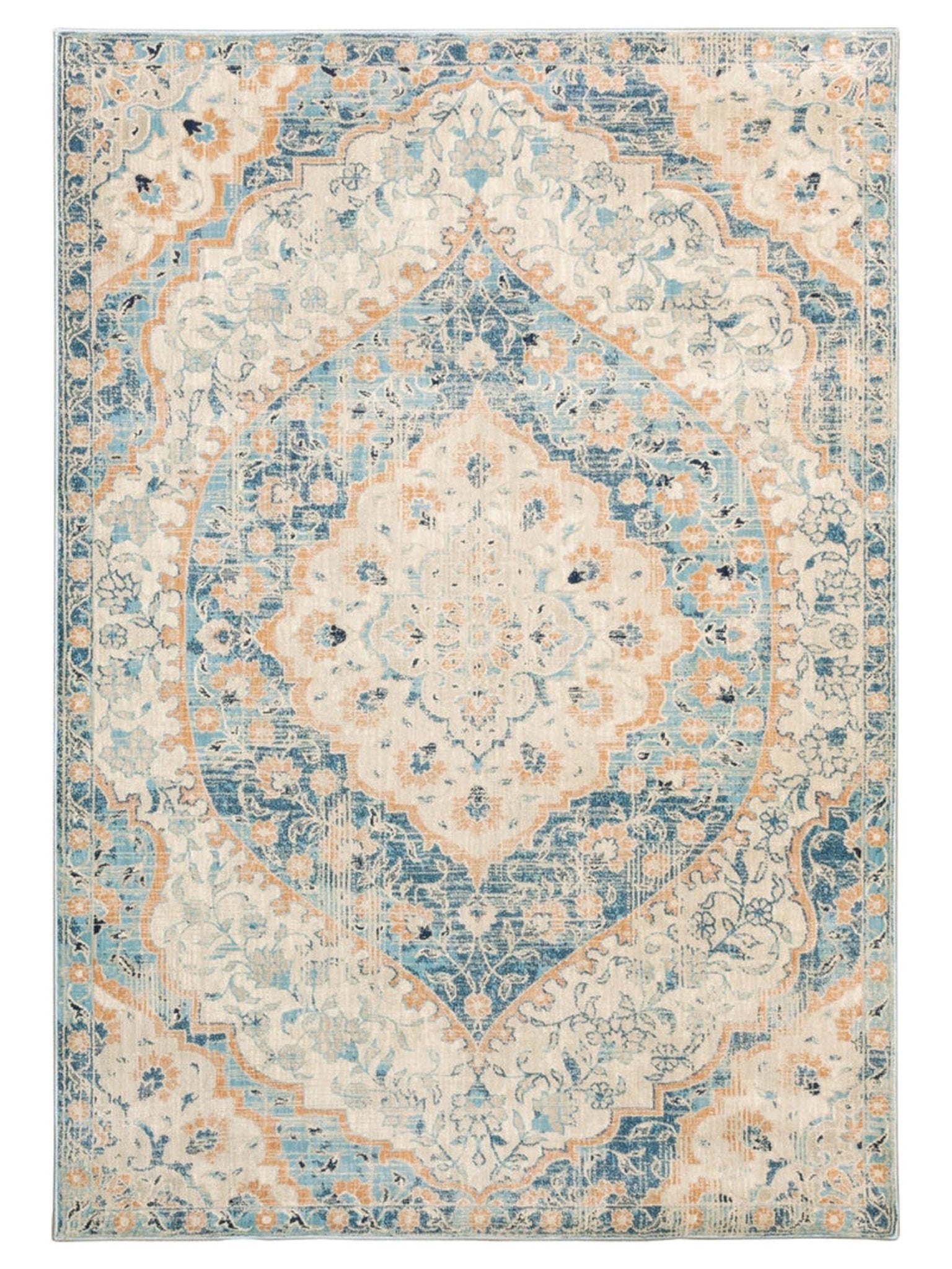 Oriental Weavers XANADU 532L6 Blue Orange Traditional Machinemade Rug - Rugs - Oriental Weavers - Atlanta Designer Rugs