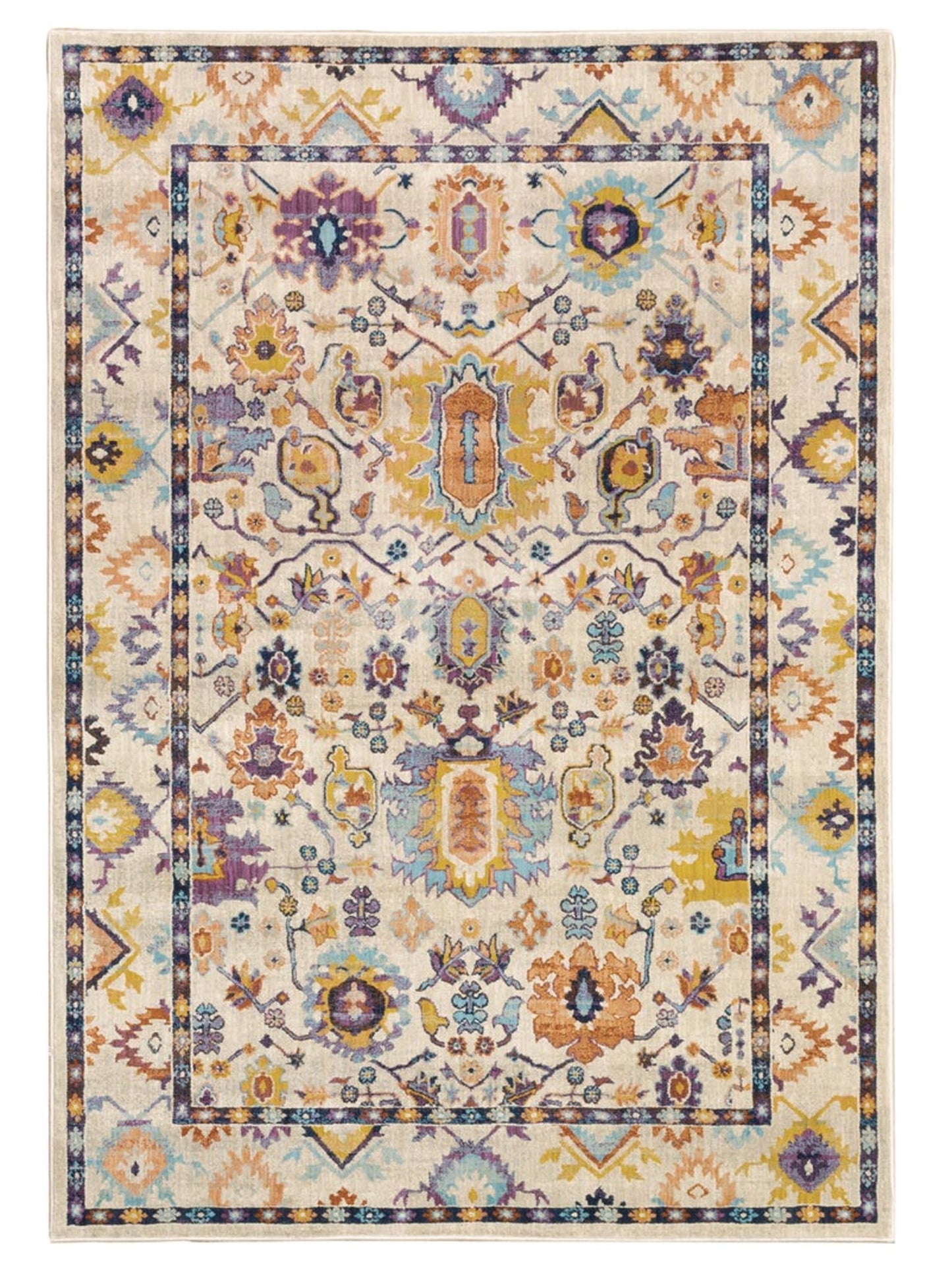 Oriental Weavers XANADU 5502U Beige Multi Traditional Machinemade Rug - Rugs - Oriental Weavers - Atlanta Designer Rugs