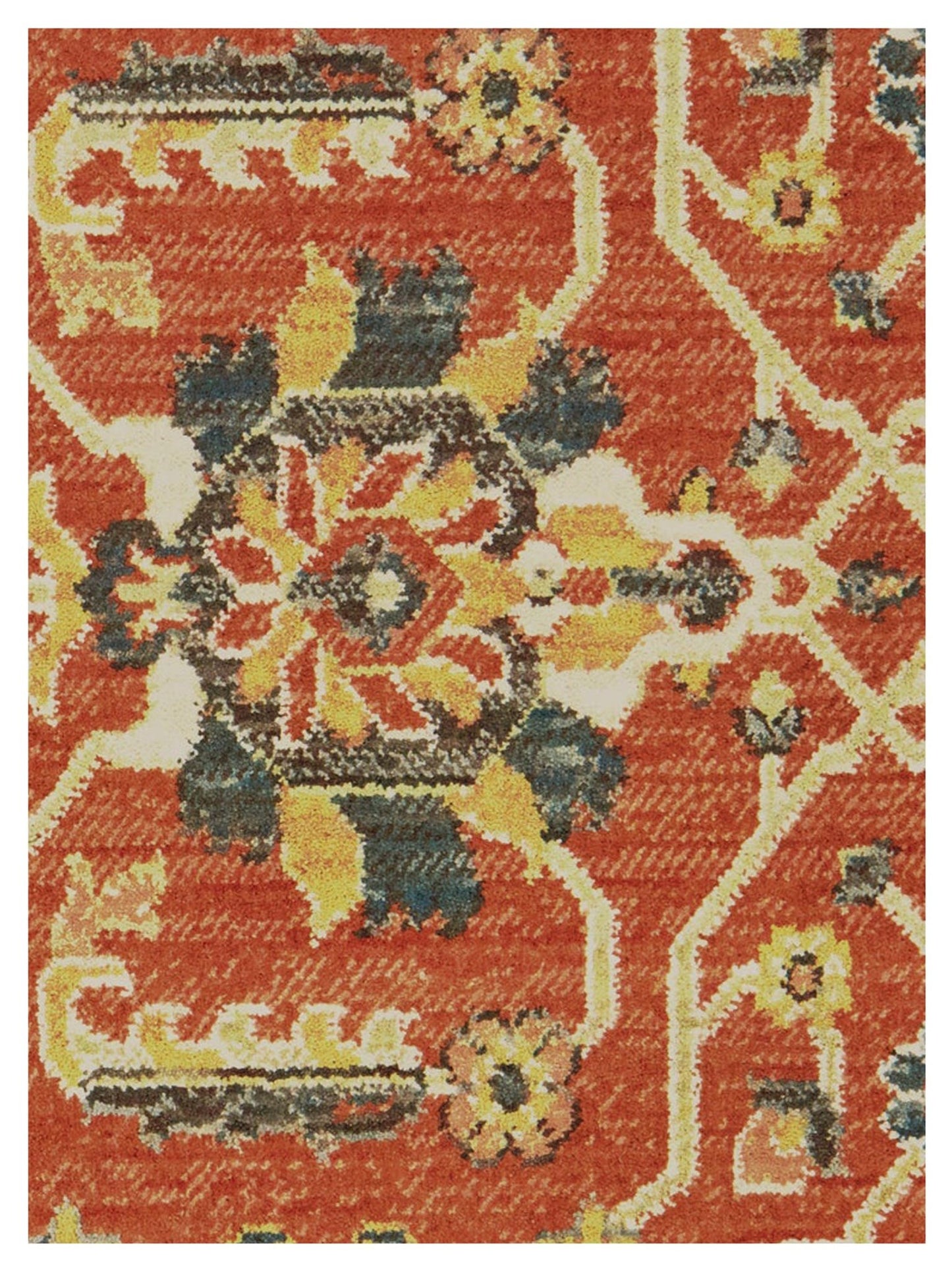 Oriental Weavers TOSCANA 9537C Orange Blue Traditional Machinemade Rug - Rugs - Oriental Weavers - Atlanta Designer Rugs