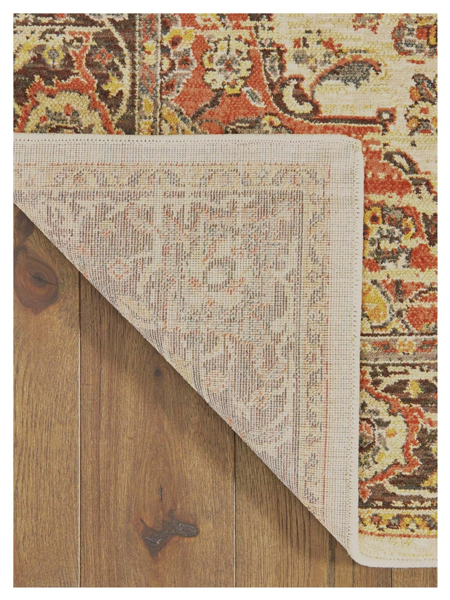 Oriental Weavers TOSCANA 9551A Ivory Orange Traditional Machinemade Rug - Rugs - Oriental Weavers - Atlanta Designer Rugs