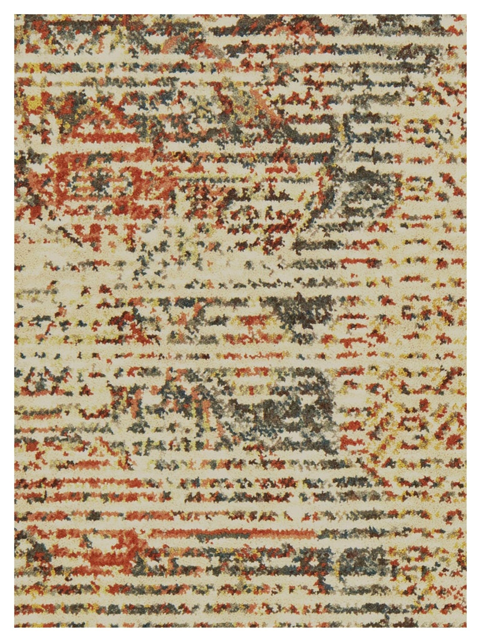 Oriental Weavers TOSCANA 9564A Ivory Orange Casual Machinemade Rug - Rugs - Oriental Weavers - Atlanta Designer Rugs