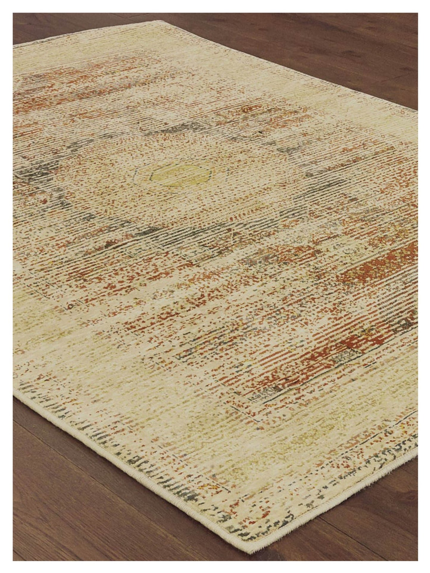 Oriental Weavers TOSCANA 9564A Ivory Orange Casual Machinemade Rug - Rugs - Oriental Weavers - Atlanta Designer Rugs